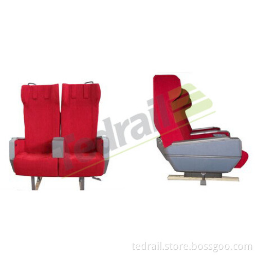High-Quality Train Seat First Class Double Seats (Red)